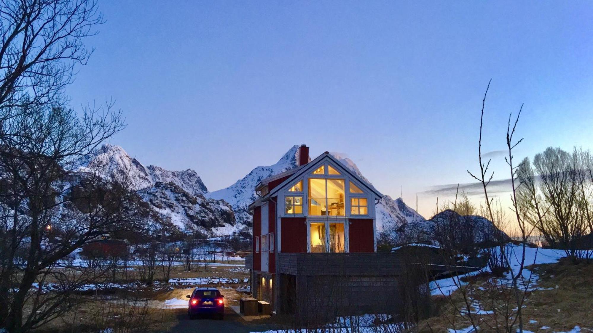 Saupstad  Lofoten Fjord Lodge חדר תמונה